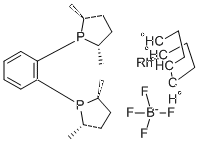 (+)-1,2-Bis((2S,5S)-2,5-dimethylphospholano)benzene(1,5-cyclooctadiene)rhodium(I) tetrafluoroborat