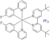 [2,2'-联(4-叔丁基吡啶)]双[2-(4-氟苯基)吡啶]铱(III) 六氟磷酸盐