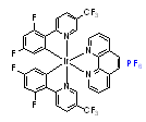 Bis [2- (2,4-difluorophenyl) -5-trifluoromethylpyridine] [1,10-phenanthroline] iridium hexafluorophosphate